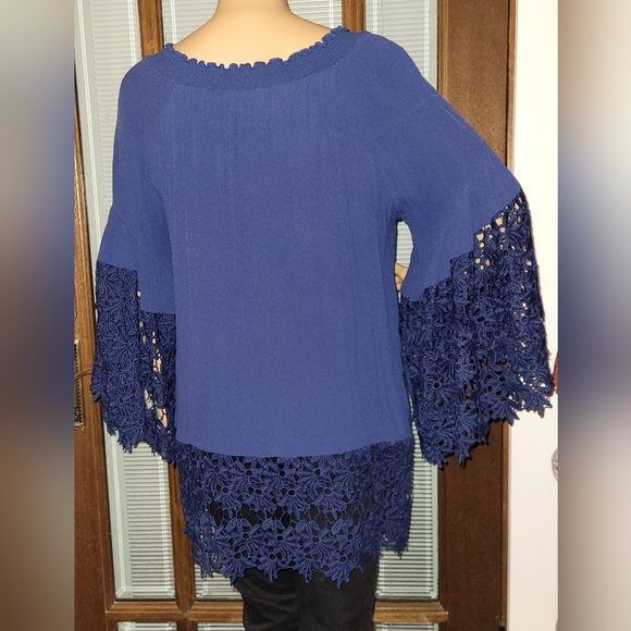 Colleen Lopez A Bit of Romance On/Off Shoulder Lace Top from HSN - Picture 6 of 7